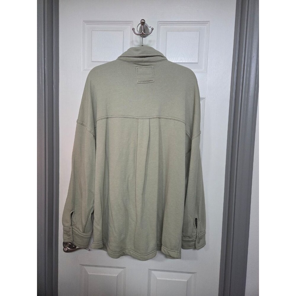 Ae Green Oversized Button Down Shacket Loungewear… - image 7